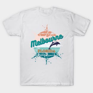 Melbourne Florida Exploding Retro Sunset T-Shirt